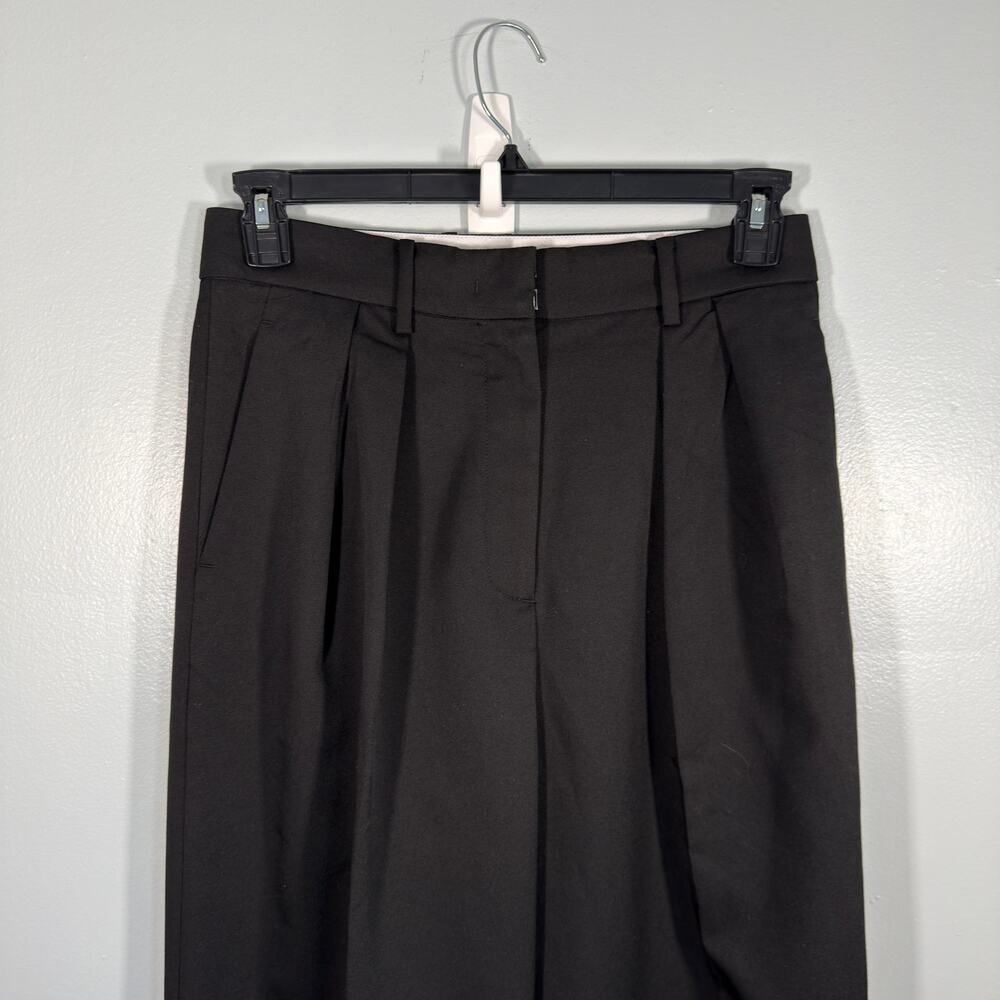 BOA Longline Dad Trousers Oversized Tailored Pleated Black Pants L NWOT - Picture 5 of 7